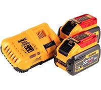XR FLEXVOLT Lot de 2 batteries DCB547 de 18/54 V et 9 Ah et chargeur rapide DCB118 de 18 V
