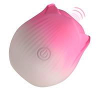 XR PLAY HARD. Lot de 2 pétales de fleurs pulsées - Rose lancinante - En silicone lisse - 3 vitesses - 7 motifs - Pulsant - Étanche - Rechargeable - Rose