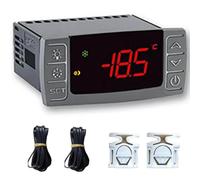 XR20CX-5N1C1 Contrôleur de thermostat de température numérique,compresseur de dégivrage hors cycle 230v / 50-60hz avec capteurs de sonde pour réfrigérateurs commerciaux congélateurs refroidisseurs