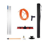 XRB2050 Perche Télescopique 3-12m, Pour le Nettoyage des Panneaux Solaires, Brosse Télescopique Toiture de 55cm pour Fenêtre Toits Panneaux Solaires Camions Haute Bateaux 300cm
