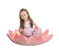 XRBCNMM Coussin de sol en forme de lotus, base antidérapante en peluche, chaise créative idéale pour la lecture, le jeu et offrir en cadeau (60 cm)