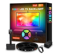 XRC TECH Rétroéclairage LED RGBIC WiFi pour TV Tuya Contrôle par application avec caméra HD 1080p Multicolore Musique Synchronisation TV Rétroéclairage Bande pour Kits TV PC 55-65"