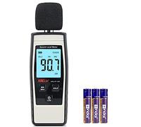 XRCLIF Decibelmetre - Sonomètre Portable Sonomètre numérique - Plage 30-130 dB (A) db mètre, niveau de bruit, testeur de surveillance décibels - Gris (batterie incluse)