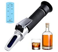 XRCLIF Réfractomètre d'alcool deHaute Précision 0-80% v/v, Outil de Mesure de la Teneur en Alcool Portable, Compteur d'alcool Réfractomètre Portable pour Bourbon Vodka Gin Whisky Scotch etc.