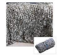 Xrdbfd Filet De Camouflage Renforcé, Filet Camo Chasse, pour Décoration Militaire, Ombrage De Pergola, Filet De Camouflage Gris 2x3m/4x5m, Filet D'ombrage Imperméable Oxford 210d,1.5x4m(4.9 * 13ft)