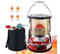 Xrdbfd Poele Au Kerosene pour Intérieur, Chauffage Au Kerosene avec Mèche, Grands Brûleurs De Réchaud À Pétrole, Réchauffeur De Poêle Au Kérosène Portable, pour Intérieur Extérieur,4.6Lred