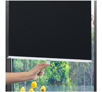 Xrdbfd Store Enrouleur À Ventouse, Store À Rouleau Occultant pour Fenêtre, Stores Enrouleurs Pare-Soleil Protection UV 99%, Store Temporaire sans Perçage, Rideau Thermique,Black-75x180cm/30 * 71in