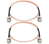 XRDS -RF Câble coaxial BNC mâle vers BNC mâle, câble coaxial BNC mâle 50 Ohm RG316 de 0,6 m