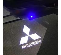 XRDSF 2 Pièces Lumière Porte Voiture Projecteur D'Éclairage Porte pour Mitsubishi Mirage 2012 2013 2014 2015 2016, Projecteurs de Logo pour Portière de Voiture Accessoires