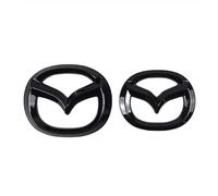 XRDSF 2 Pièces Voiture Logo Emblème Badge Autocollants pour Mazda3 Axela 6 Atenza Ruiyi CX-30 2014-2021, Décoration pour Coffre Côté Arrière Porte de Voiture,2020 CX-5 Front and Rear Emblems