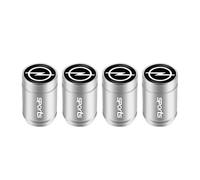 XRDSF 4 Pièces Bouchons de Tige de Valve de Pneu en Aluminium pour Opel Astra F G H J K 2010 2009 2008 2007-2000, Résistant à la Corrosion Couvre-Valve pour Voitures,Silver