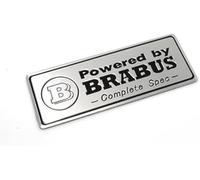 XRDSF Voiture Logo Emblème Badge Autocollants pour Smart Brabus, Décoration de Voiture pour Coffre, Côté Arrière, Porte de Voiture Ajustement Parfait