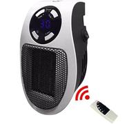 XRDSHY Chauffage Enfichable 500 W avec Affichage LED Et Thermostat Numérique Mini Radiateur Soufflant Électrique Portable Thermostat Réglable Petit Radiateur Portable pour La Maison,1 Pcs