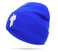 XRDSS Bonnet d'hiver unisexe brodé hip-hop chaud tricoté - Bleu - Taille Unique