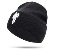 XRDSS Bonnet d'hiver unisexe brodé hip-hop chaud tricoté - Noir - Taille Unique