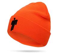 XRDSS Bonnet d'hiver unisexe brodé hip-hop chaud tricoté - Orange - Taille Unique