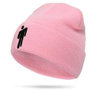 XRDSS Bonnet d'hiver unisexe brodé hip-hop chaud tricoté - Rose - Taille Unique