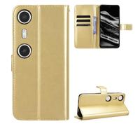 XReal Beam Pro Coque [Étui Portefeuille] [Fonction Support] [Slots pour Cartes] [Couverture à Rabat Magnétique] Compatible avec Le Smartphone XReal Beam Pro(d'or)