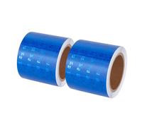Xrkuu Lot de 2 rouleaux de ruban réfléchissant (3 m x 5 cm), ruban d'avertissement de sécurité bleu