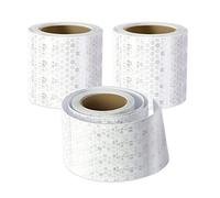 Xrkuu Lot de 3 bandes réfléchissantes de sécurité - 50 mm x 3 m - Étanches - Blanches - Pour véhicules automobiles, camions, bateaux