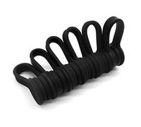 Xrkuu Lot de 6 attaches de câble magnétiques réutilisables en silicone pour organiser et regrouper les fils, les cordons, le chargeur, les écouteurs