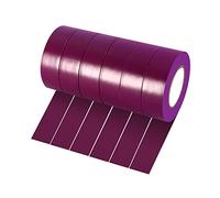 Xrkuu Lot de 6 rouleaux de ruban adhésif électrique violet, 18 mm x 10 m, ruban isolant en PVC, étanche et résistant pour projets de fils, isolation et réparation de fils cassés