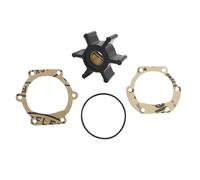 XRmarine 09-810B Jeu de roues 653-0001 pour pompe à eau John-Son Jab-SCO et Vol-vo Penta 876097 - Remplace Yan-mar 128990-42200 18-45713
