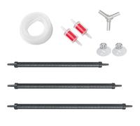 XRMXF Aquarium Air Bubble Bar en Plastique Pliable Mur Diffuseur d'air Réservoir De Poissons Air Pierre Tube Bulle Libération Oxygène Diffuseur Bar -Tube en Caoutchouc -Flexible (Double Tête / Ø90cm)