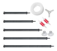 XRMXF Aquarium Air Bubble Bar en Plastique Pliable Mur Diffuseur d'air Réservoir De Poissons Air Pierre Tube Bulle Libération Oxygène Diffuseur Bar -Tube en Caoutchouc -Flexible (Unique Tête / Ø60cm)