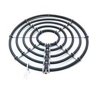 XRMXF Diffuseur d'air pour bassin en acier inoxydable lesté Aérateur hydroponique KoiPond Tri Ring - Améliore la santé des poissons et des plantes (5 boucles/Ø 55 cm)