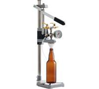 XRNWOHISB Remplisseur Manuel de Bouteilles à Contre-Pression, Outil de Remplissage de Liquide, avec manomètre et soupape d'échappement, goulot de Bouteille inférieur à 45 mm