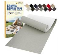 Xroam Patch autocollant en tissu imperméable, 8 x 160 cm, pour meubles d'extérieur, couvertures de bateau, canapés, tentes, chaises de salon, protection solaire, gris clair