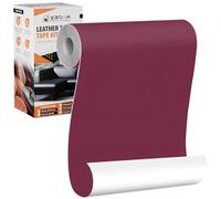 Xroam Simili Cuir Autocollant, 12x160 cm Bourgogne, Patch de Réparation en Cuir Auto-adhésif, Reparation Autocollant Cuir Patch Rénovation pour Canapés, Sièges de Voiture, Chaises