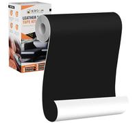 Xroam Simili Cuir Autocollant, 12x160 cm Noir, Patch de Réparation en Cuir Auto-adhésif, Reparation Autocollant Cuir Patch Rénovation pour Canapés, Sièges de Voiture, Chaises