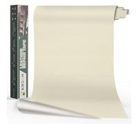 Xroam Simili Cuir Autocollant, 40x100 cm Beige Blanc, Patch de Réparation en Cuir Auto-adhésif, Reparation Autocollant Cuir Patch Rénovation pour Canapés, Sièges de Voiture, Chaises