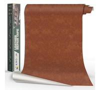 Xroam Simili Cuir Autocollant, 40x100 cm Marron Foncé Rétro, Patch de Réparation en Cuir Auto-adhésif, Reparation Autocollant Cuir Patch Rénovation pour Canapés, Sièges de Voiture, Chaises