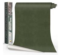 Xroam Simili Cuir Autocollant, 40x100 cmVert Rétro, Patch de Réparation en Cuir Auto-adhésif, Reparation Autocollant Cuir Patch Rénovation pour Canapés, Sièges de Voiture, Chaises