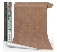 Xroam Simili Cuir Autocollant, 60x200 cm Beige Foncé Rétro, Patch de Réparation en Cuir Auto-adhésif, Reparation Autocollant Cuir Patch Rénovation pour Canapés, Sièges de Voiture, Chaises