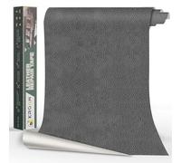 Xroam Simili Cuir Autocollant, 60x200 cm Gris Foncé Rétro, Patch de Réparation en Cuir Auto-adhésif, Reparation Autocollant Cuir Patch Rénovation pour Canapés, Sièges de Voiture, Chaises