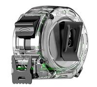 xRouvre à mesure transparent - cas transparent à l'échelle double face, outil de charpentier fluorescent, fonction anti-gouttes, règle de mesure de précision | Ruban pratiques pour les projets de cons