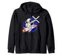 XRP Crypto Moon Man Mignon Rocket Crypto-Monnaie Sweat à Capuche