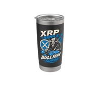 XRP Ripple BULLRUN Surge Crypto Blockchain Paiements Gobelet isotherme en acier inoxydable double paroi