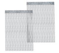 XRPRPX 2PCS Rideau Métallique de Frange Argent, 90x200cm Rideaux à Franges en Polyester Rideau de Porte à Franges, Séparateur de Pièces, Décoration en Feuille de Paillettes pour Anniversaire Mariage