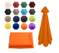 XRQBYUX 3.50M/8 Baleines Auvent De Remplacement Pour Parasol De Jardin, Parasol Toile De Parasol, Housse De Rechange De Remplacement Couverture, Polyester Anti UV 50+(Orange,8 ribs-350cm/11.4ft)