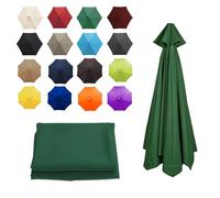 XRQBYUX 3.50M/8 Baleines Auvent De Remplacement Pour Parasol De Jardin, Parasol Toile De Parasol, Housse De Rechange De Remplacement Couverture, Polyester Anti UV 50+(Green,8 ribs-350cm/11.4ft)