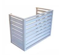 XRRJFYH Cache Climatiseur Exterieur Mural Cache Pompe a Chaleur Extérieur Cache Clim Alu, Réduction de Bruit, pour Dissimulation et L'intimité (Color : Bianco, Size : 3 sides For 2~3HP)