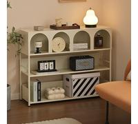 XRRJFYH Console Meuble avec Rangement, Table Console Métal, Moderne Console Entree, Tables Consoles de Salon(White)