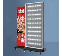 XRRJFYH Présentoirs pour Panneaux D'affichage, Caissons LED, Porte Panneaux Sur Pied, Supports pour Signalétique Extérieure, Présentoirs pour Affiches de Commerces et Magasins(80x150cm/31.5x59in)