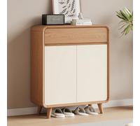 XRRJFYH Rangement Chaussure avec Tiroirs, Meuble Chaussure Bois avec Étagères Réglables, Armoire a Chaussures Entree, Casier Chaussures Gain de Place(White,60x100cm/24x39in)