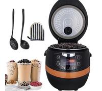 XRSMOU Boba Maker, Cuiseur À Tapioca Automatique Commercial, Grande Capacité De 8L, Écran Tactile, Intérieur Antiadhésif, pour Cafés, Snack-Bars